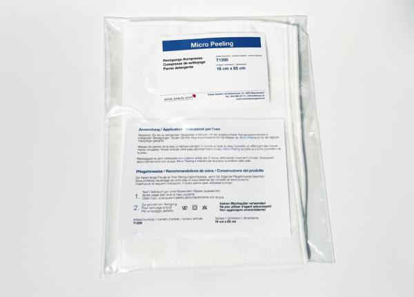 T1200 Micro-Peeling Reinigungskompressen 16x65 cm